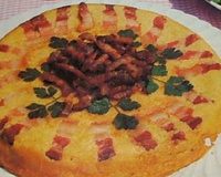 Parmentier de pommes de terre lardé