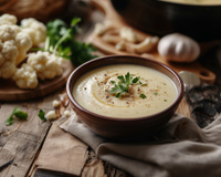Velouté de chou fleur au lait de coco