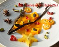 C'est un dessert tonique, aux accents acidulés, et vanillés en note de fond.Il y a du croquant là-dedans, principalement avec la courge Hubbard, qui se la joue sucrée…