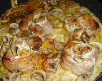 Paupiettes de dinde aux champignons