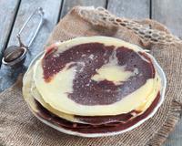 Allez savoir pourquoi, on craque devant tout ce qui est marbré, comme ces crêpes.
