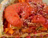 Tarte poivrons et tomates