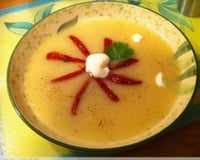 Soupe de panais et ses pétales