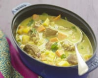 Curry de dinde au lait de coco et ananas