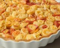 Il y a un moment que je voulais tenter cette magnifique tarte, qui est à la carte de l'Arpège, d'Alain Passard et qu'on m'a décrite. Comme je n'avais pas la recette originale…