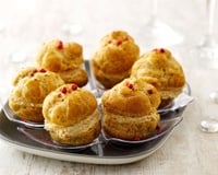 Choux fourrés au foie gras et aux épices