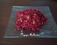 Betteraves rouges aux noix