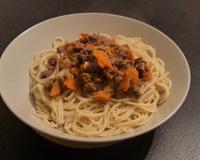 Recette perso de spaghetti bolognaise.