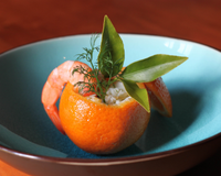 Clémentines farcies au crabe et crevettes