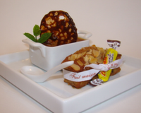 Déclinaison régressive et gourmande autour du carambar : petit pot de crème et mini-cake