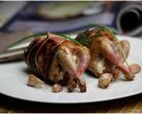 Cailles farcies au fromage de brebis