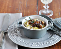 Risotto de poireaux aux châtaignes