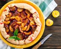 Tarte rustique aux prunes