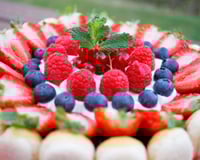 Charlotte aux fruits rouges maison fromage blanc et mascarpone