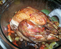 Dinde chaponnée au whisky