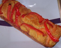 Cake au saumon fumé et poivrons...