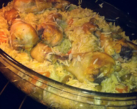 Poulet et son riz safrané
