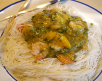 Crevettes Thaï à la mangue