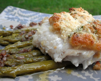 Pavé de Lieu en croûte d'amandes