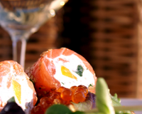 Rouleaux de saumon maison