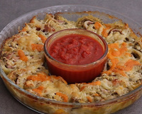 Pizza rolls fleur au pesto