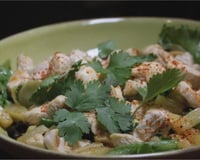 Salade pimentée à la dinde et ananas