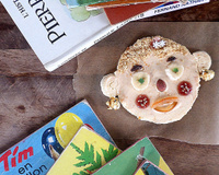 Tartine sucrée comme un bonhomme