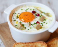 Oeufs cocotte de Noël
