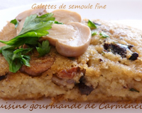 Une délicieuse et savoureuse galette, relevée avec le sublime parfum des champignons forestiers, un délice avec un civet de lapin.