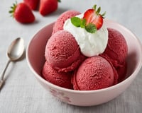 Sorbet à la fraise au Companion