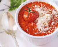 Vous avez une brique de gaspacho ? Transformez-la en flan à la tomate en un clin d'œil