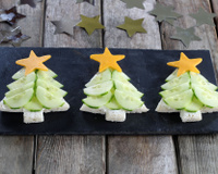 Toasts sapin de Noël
