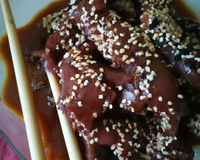 Émincé de bœuf à l'huile de sésame