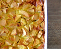 Voici une recette de famille qui vient de la grand-mère de ma grand-mère =P. C'est une sorte de clafoutis aux pommes qu'on appelle"Tatouya" car il suffit juste de "touiller".…
