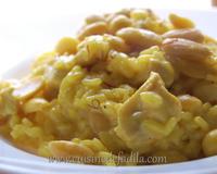 Risotto avec une belle association de saveurs.
