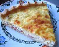 Quiche Lorraine généreuse à l'emmental