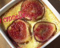Un gratin légèrement parfumé à la cannelle et à l'eau de fleur d'oranger! Le mariage avec les figues est extra!