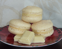 Macarons au chocolat blanc