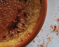 Crème brûlée au thé et piment d'Espelette