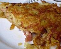 Des paillassons "améliorés" avec des champignons sauvages et un peu de poitrine fumée.