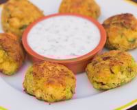 Boulettes courgettes poulet et sa sauce blanche