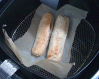 Cigares au chèvre, à la viande des grisons et à la confiture d'abricot façon airfryer