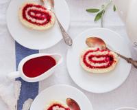 Un bon gâteau à la framboise.