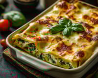 Lasagnes roulées aux épinards et à la ricotta