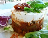 Confit d'aubergines au petit billy