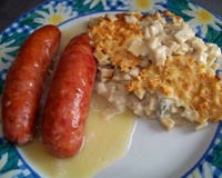 Diots aux crozets et gorgonzola (ou beaufort ,emmental)