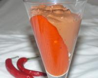 La douceur du poivron rouge contraste avec l'association tout feu tout flamme du chocolat et du piment !
