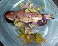 Le rouget mariné à la lavande