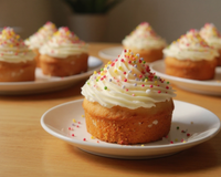 Cupcakes vanille, glaçage mascarpone