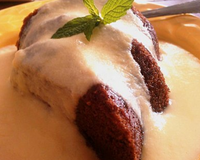 Moelleux au chocolat light et sa crème anglaise